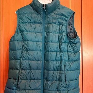 Eddie Bauer Teal Quilted Vest 650 down